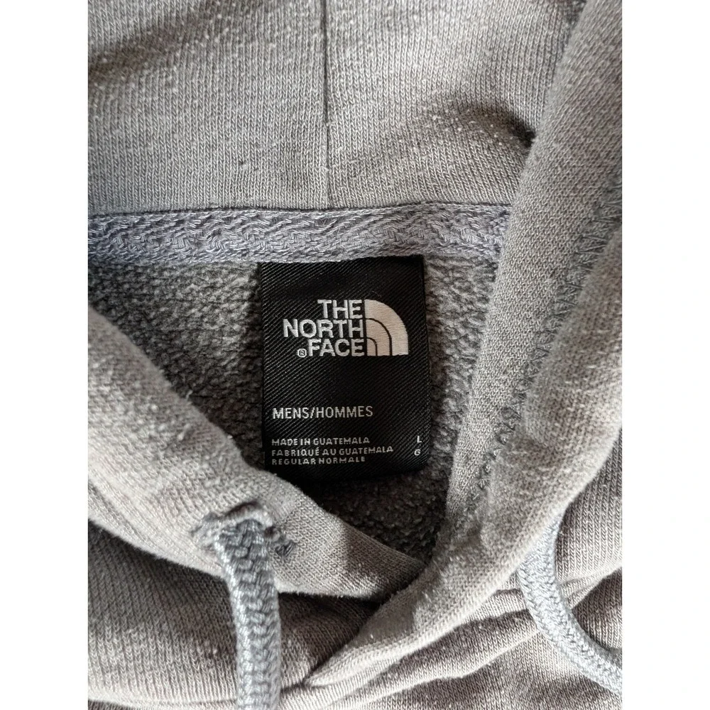 The North Face Mens Grey Never Stop Exploring Red Box Logo Pullover Hoodie L